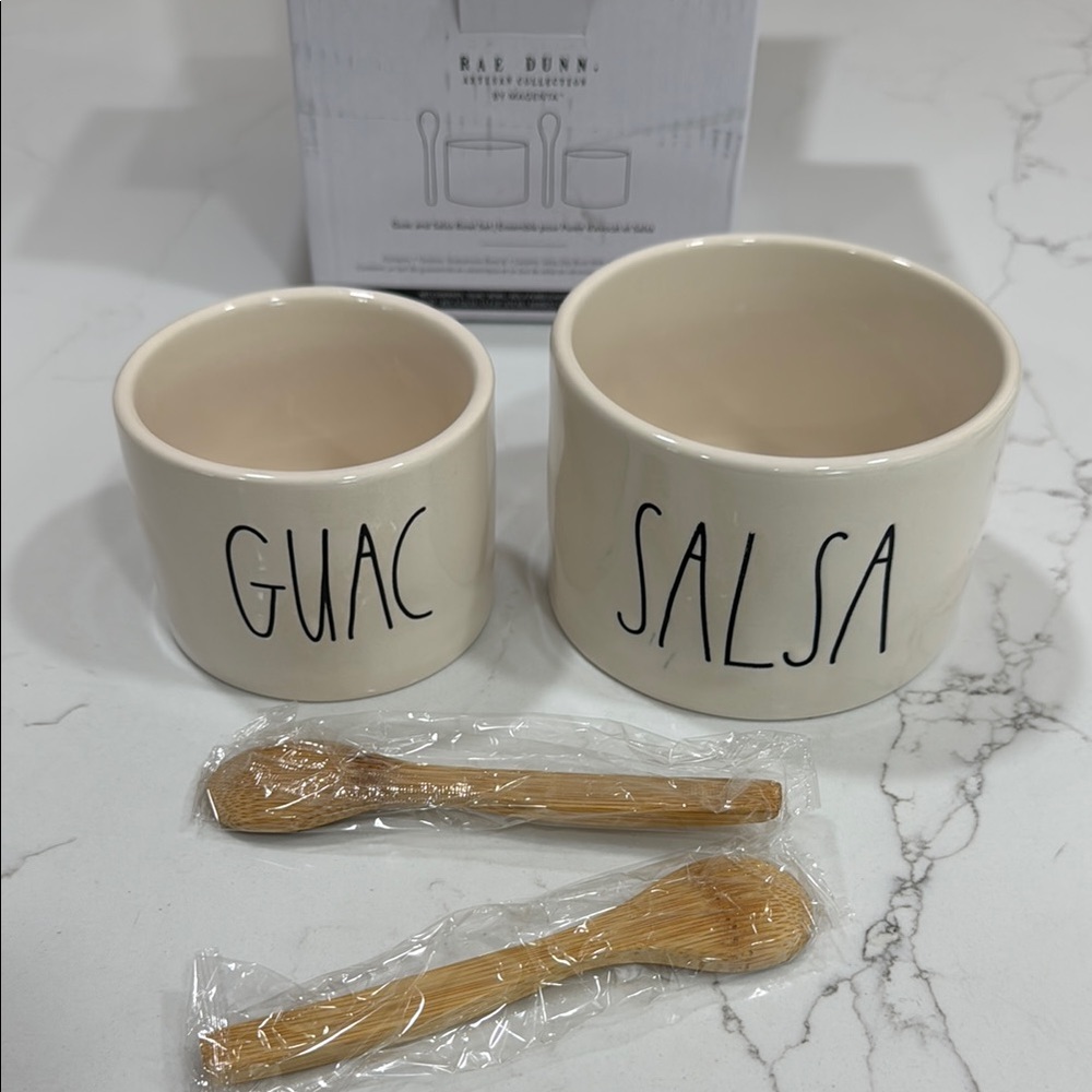 Rae Dunn White Ceramic Serveware Set